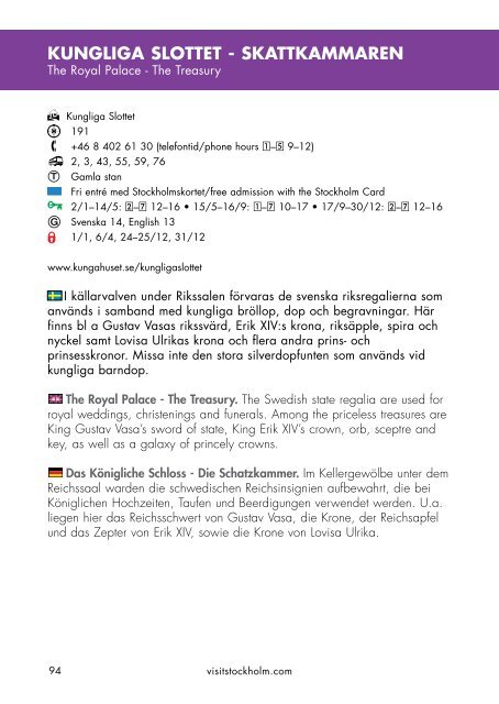 Stockholmskortet The Stockholm Card