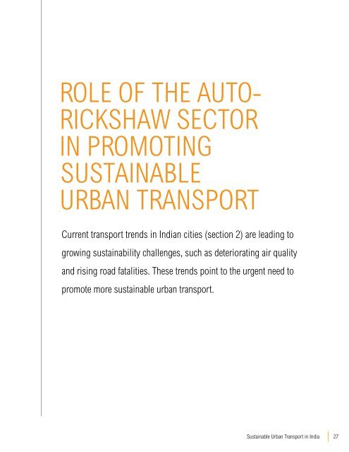 SuStainable urban tranSport in india - World Resources Institute