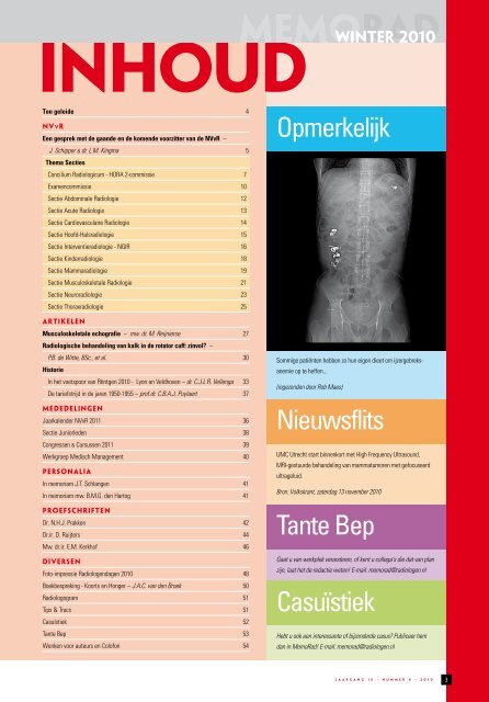 Memorad - Nederlandse Vereniging voor Radiologie