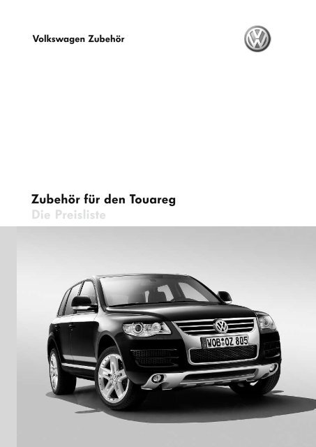 Zubehor Fur Den Touareg Die Preisliste Volkswagen Zubehor