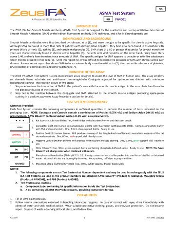 ASMA Test System - ZEUS Scientific