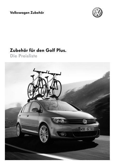 Zubehör für den Golf Plus. Die Preisliste - Volkswagen Zubehör