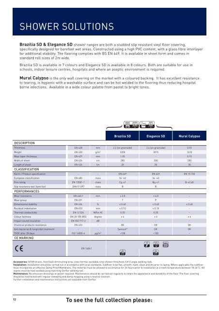 2013/14 Range Brochure - Shower Solutions (1.33 Mo) - Gerflor