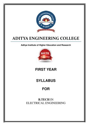 1st year - Aditya Engineering College