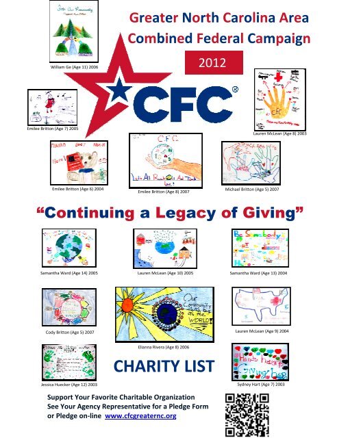 William CHARITY LIST - Greater North Carolina