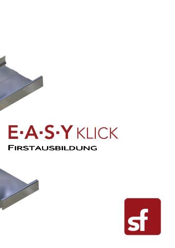 Firstausbildung ( PDF, 0,37 MB ) - SF-Profiliertechnik GmbH & Co. KG