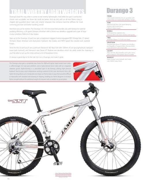 2008 BIKE CATALOG - Jamis Bicycles