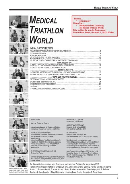 medical triathlon world - International Medical Triathlon Association