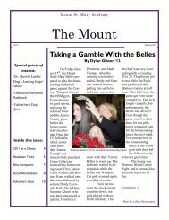 February 2012 - Mount St. Mary Academy - Website