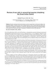 Review of sex ratio in several bat species inhabiting the Great Indian ...