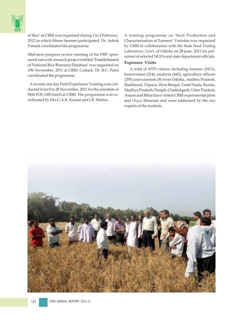 Central Rice Research Institute Annual report...2011-12