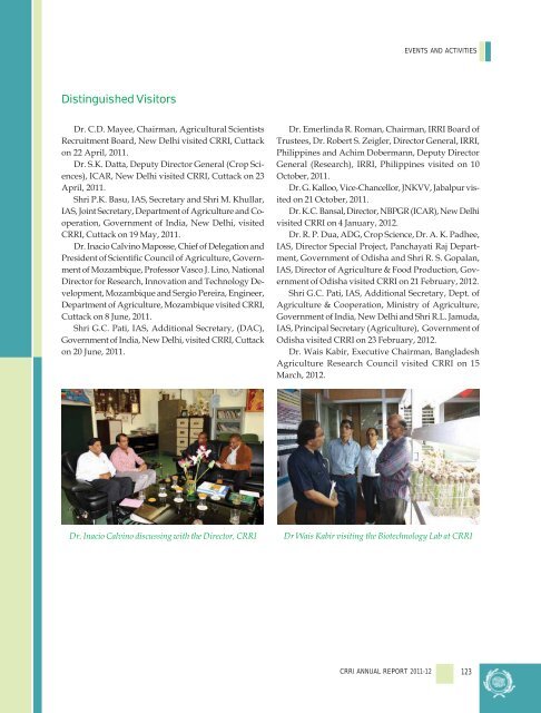 Central Rice Research Institute Annual report...2011-12