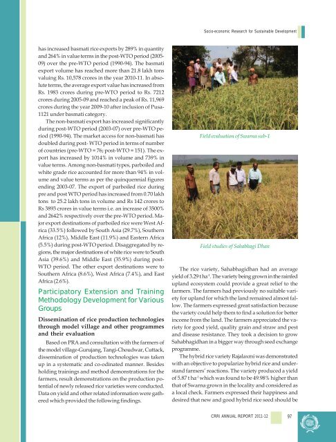 Central Rice Research Institute Annual report...2011-12