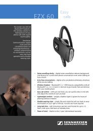 Product sheet - Sennheiser