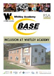 Please download our full brochure for more ... - Whitley Academy