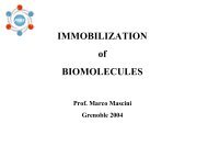 IMMOBILIZATION of BIOMOLECULES - esonn