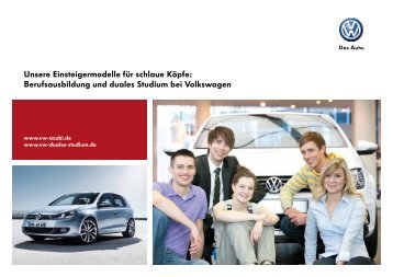 Unsere Einsteigermodelle für schlaue Köpfe ... - Volkswagen Personal