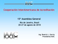 Inter American Accreditation Cooperation - IAAC