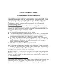 IPM Policy for Federal Way School District