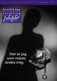 Nummer 4 - Centrum fÃ¶r forskning om funktionshinder - Uppsala ...