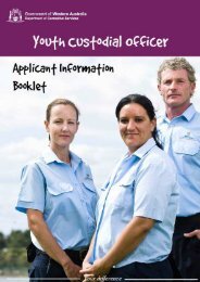 YCO Application Information Booklet - Department of Corrective ...
