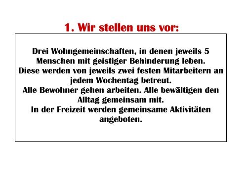 Steckbrief "Wohngemeinschaften"