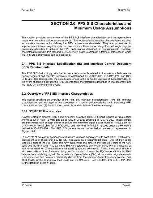 Precise Positioning Service Performance Standard - GPS.gov