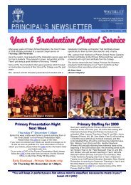 Year 6 Graduation Chapel Service - Waverley Christian College