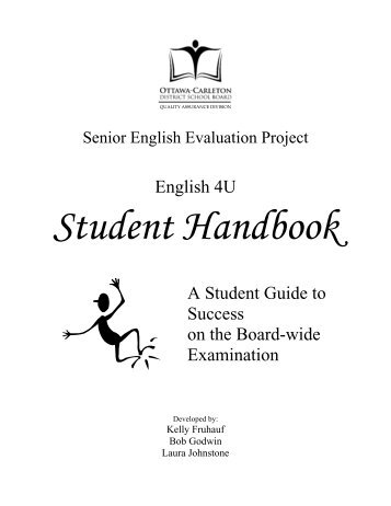 ENG4U Student Handbook - Earl of March Secondary School