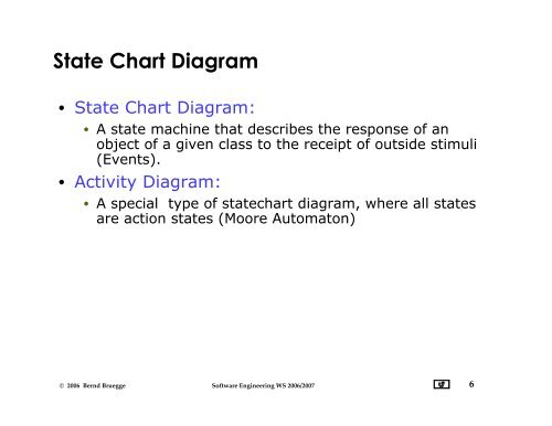 Dynamic Modeling - Chair for Applied Software Engineering