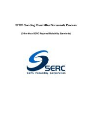 Standing Committee Documents Process - SERC Home Page