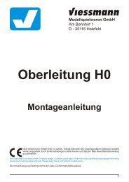 Oberleitung H0 Montageanleitung ... - Modellbahnshop Lippe