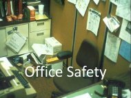 Can you spot the hazards in this office setting?