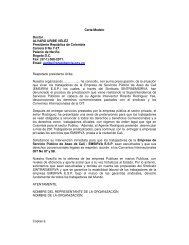 Carta Modelo Doctor ALVARO URIBE VELEZ Presidente RepÃºblica ...