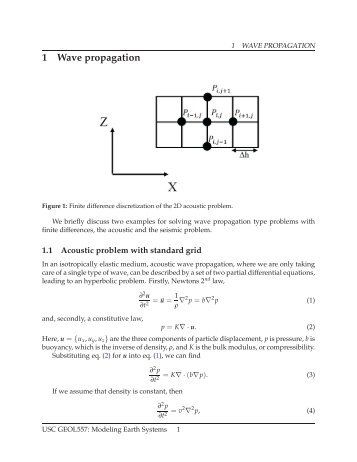 1 Wave propagation - USC Geodynamics