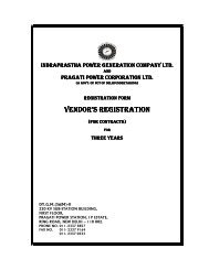 VENDOR's REGISTRATION - Indraprastha Power Generation Co. Ltd.