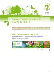 Guide d'utilisation de la Charte Graphique en ligne - PEFC