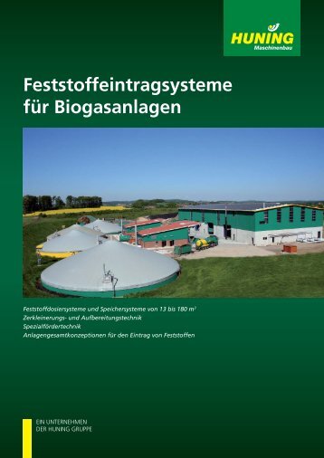 Biogas German - Huning Maschinenbau