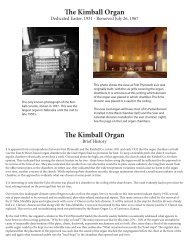 Kimball Nave Organ - First- Plymouth Congregational Church