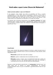 VocÃª sabe o que Ã© uma Chuva de Meteoros? - ObservatÃ³rio Nacional