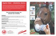 EQUINEHALER Equine Haler â Inhalation device