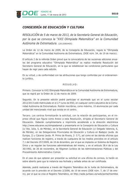 disposiciones generales i otras resoluciones iii - Diario Oficial de ...