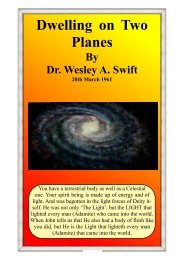 Dwelling on Two Planes By Dr. Wesley A. Swift - The New Ensign