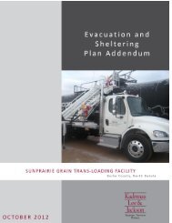 Shelter and Evacuation Plan SunPrairie Grain Trans-Loading Facility