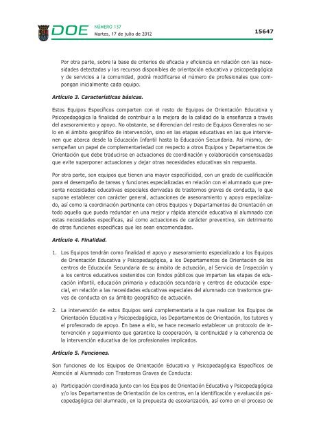 ORDEN de 2 de julio de 2012 - Diario Oficial de Extremadura