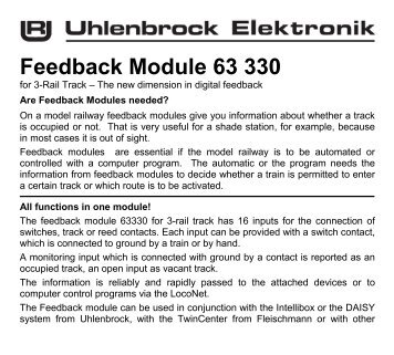 Feedback Module 63 330 - Uhlenbrock