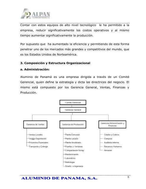 caso aluminio de panama - Ministerio de Comercio e Industrias