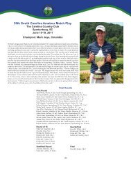 South Carolina Amateur Match Play - Carolinas Golf Association