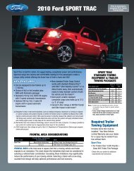 05 Towing Guide Ford Fleet Ford Motor Company 05 Towing Guide Ford Fleet Ford Motor Company