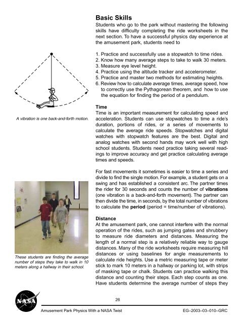 Amusement Park Physics With a NASA Twist - Space Flight Systems ...